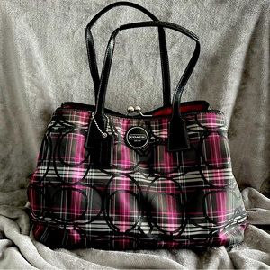 Coach plaid purse